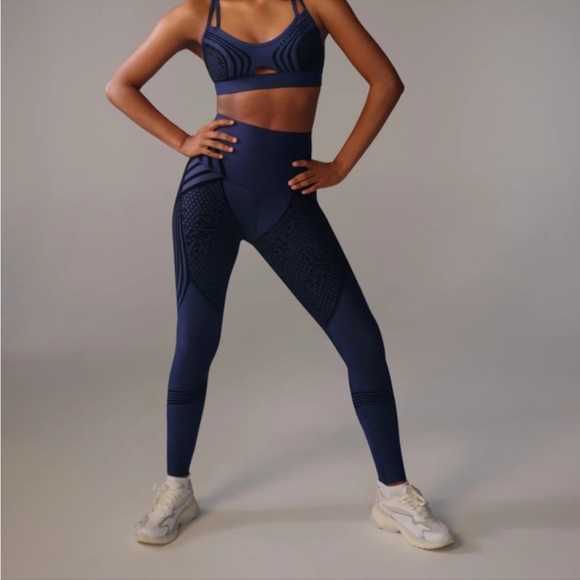 Savage X Fenty Pants - Savage X Fenty Special FX Leggings M 8-10 Purple Black Performance Rhianna